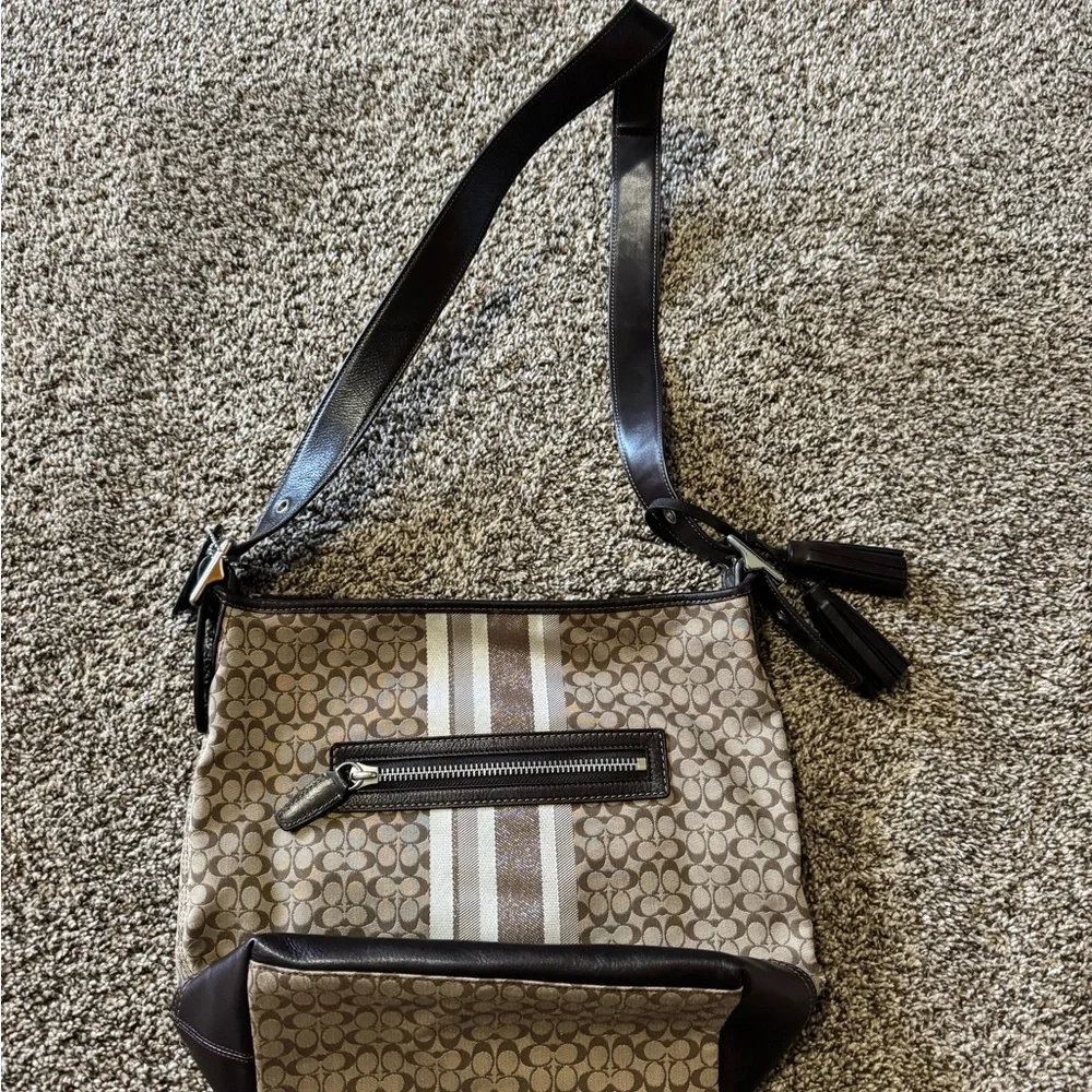 Coach Legacy Duffle Bucket Shoulder Bag, Brown - Picture 11 of 16